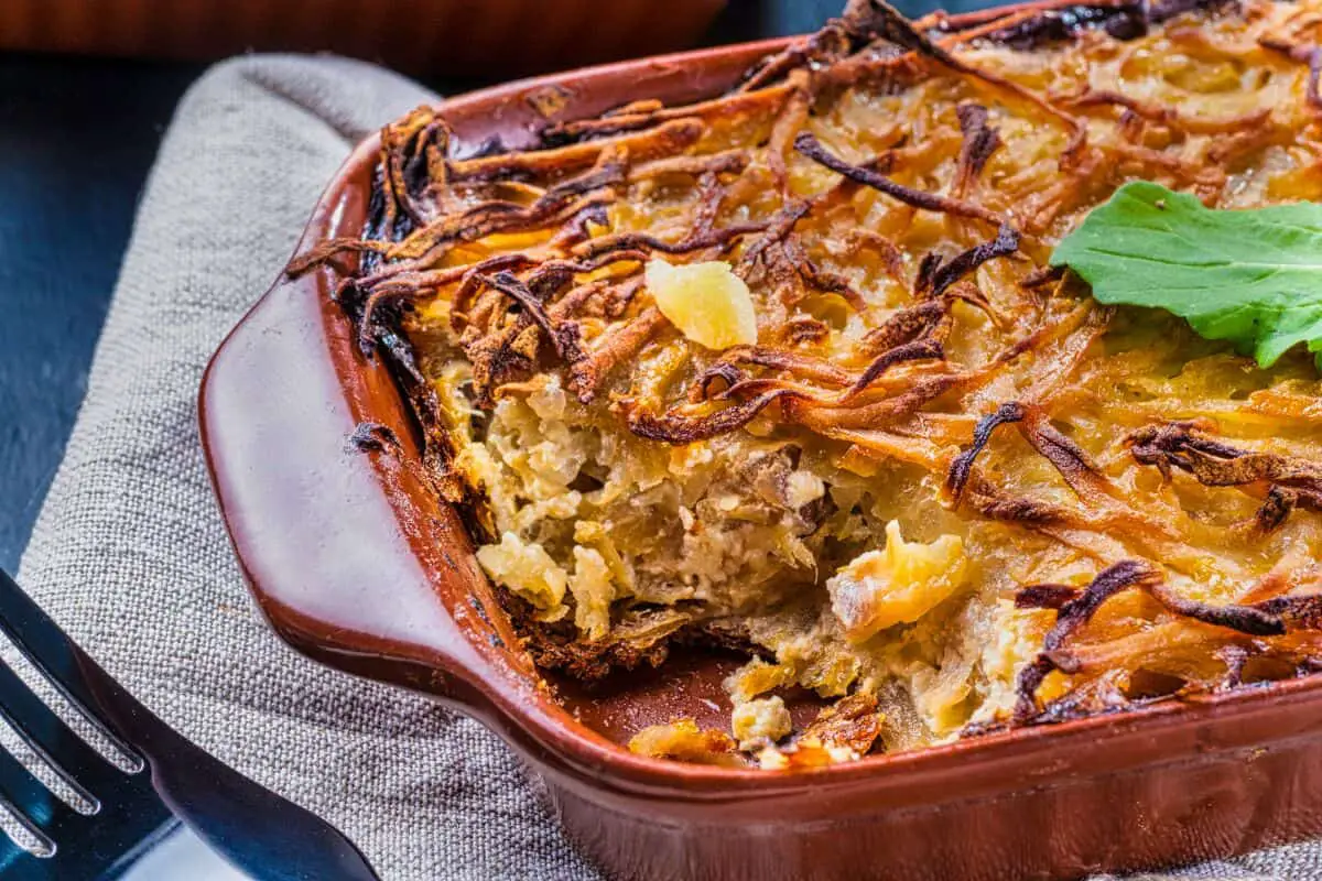 Potato and Anchovy Bake