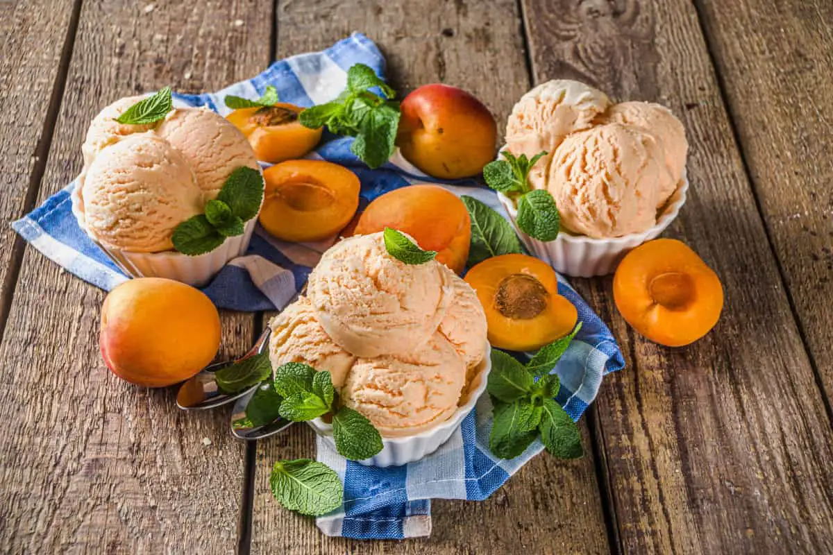 Roasted Apricot and Honey Ice Cream