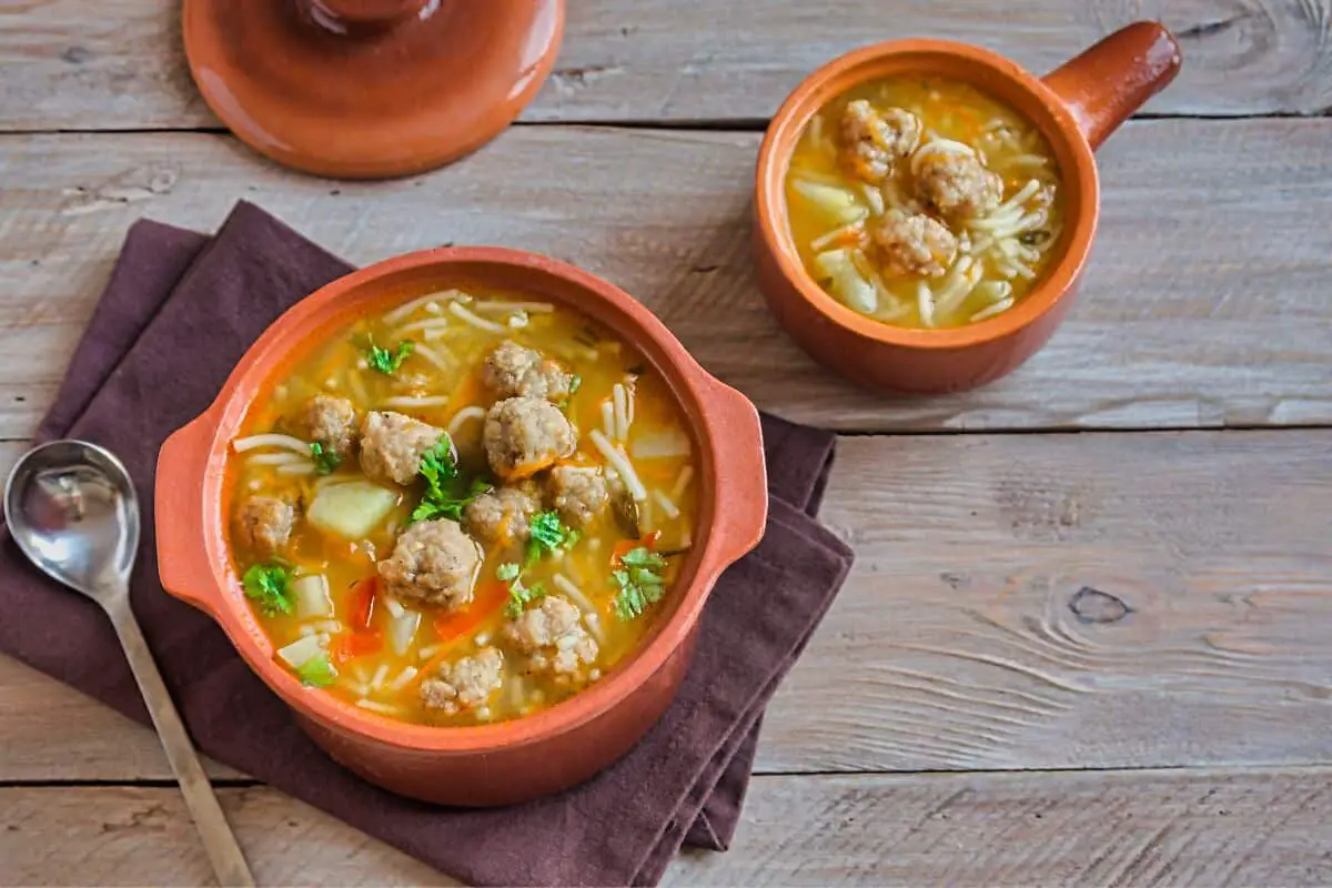 4. Romanian Meatballs Sour Soup