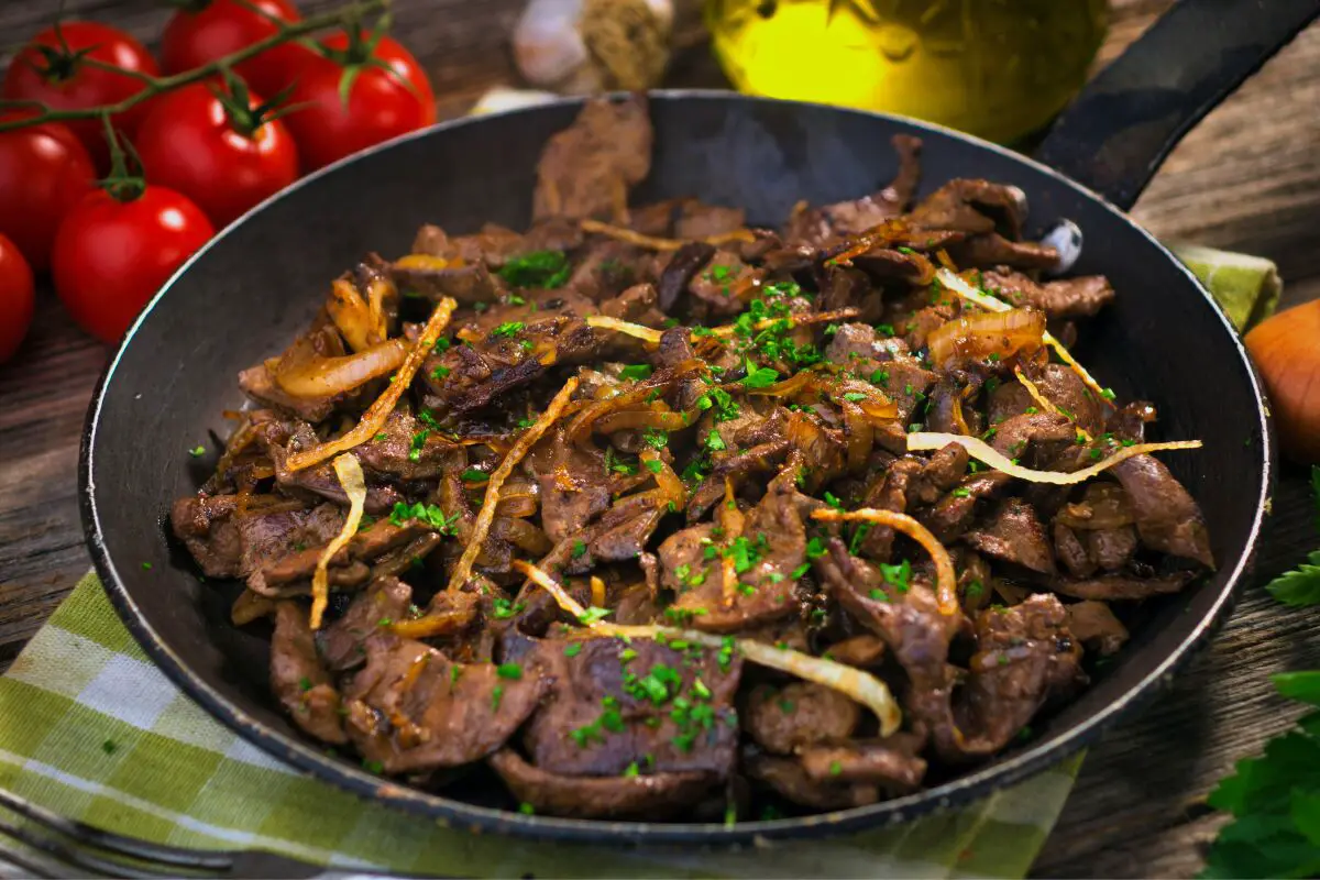 Fried Beef Liver Recipe (Tjvjik) traditional Armenian recipes