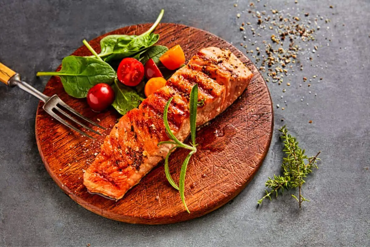 Harissa Fish with Fattoush