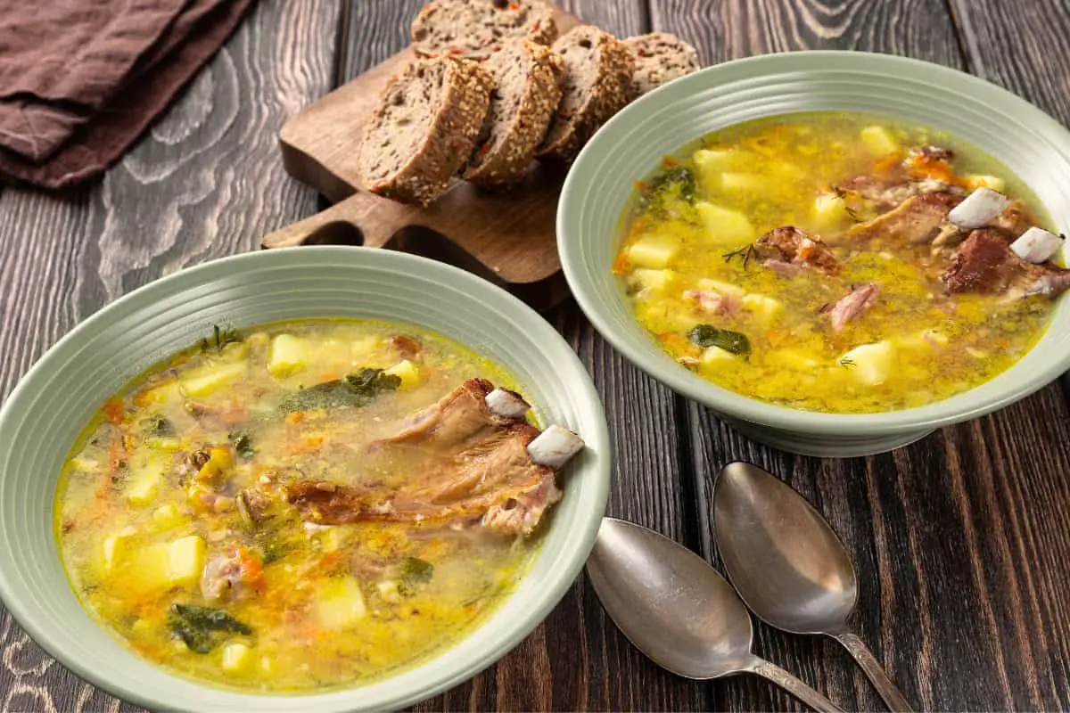 Hernesupp Suitsulihaga– Yellow Split Pea Soup with Smoked Pork - Estonian Food