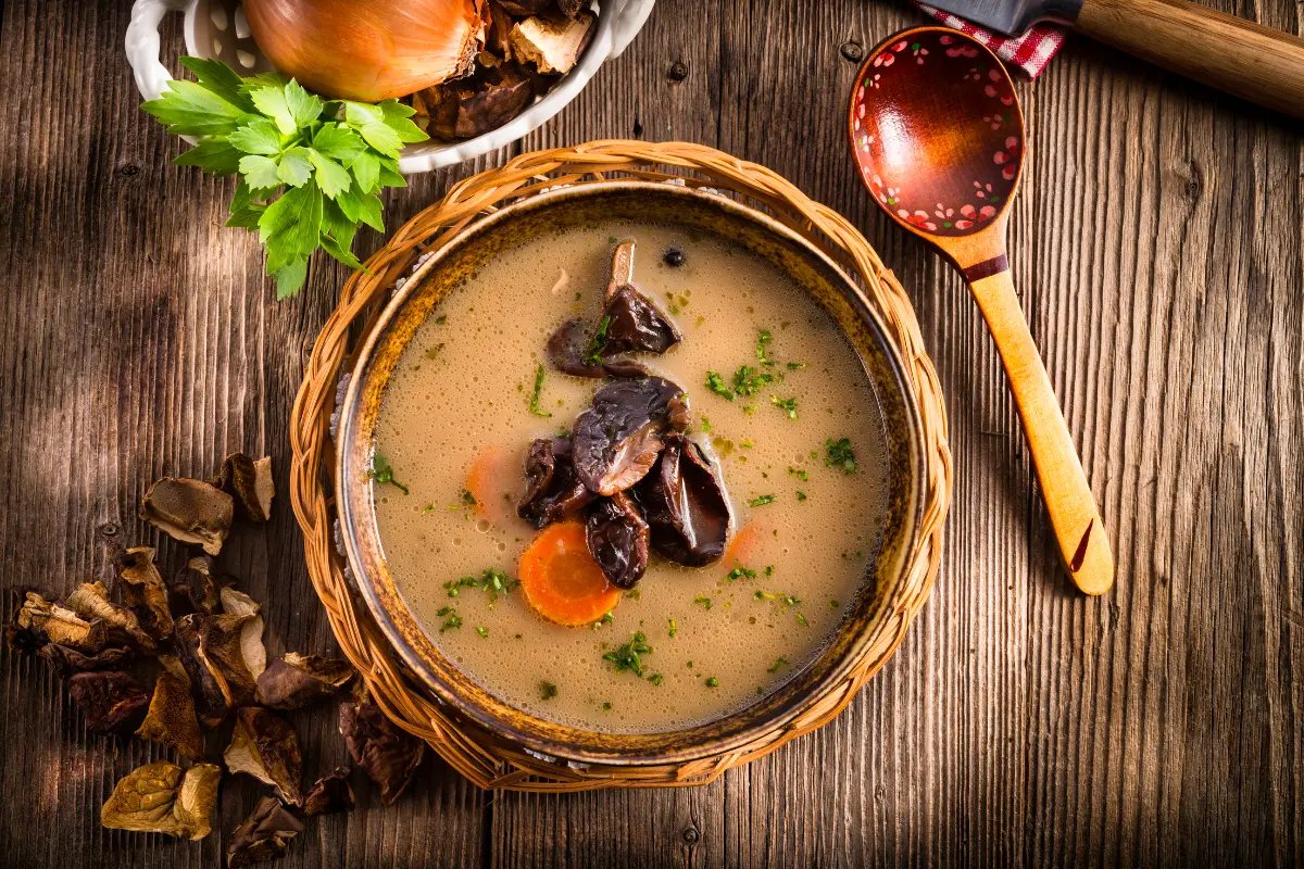 Sour Mushroom Soup (Slovak Machanka)