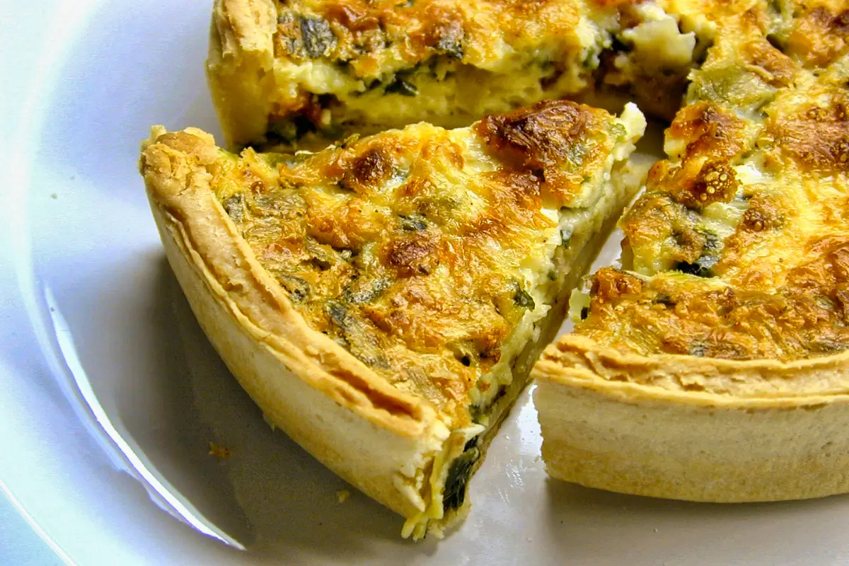 Swiss Food - Caramelized Onion and Swiss Cheese Quiche