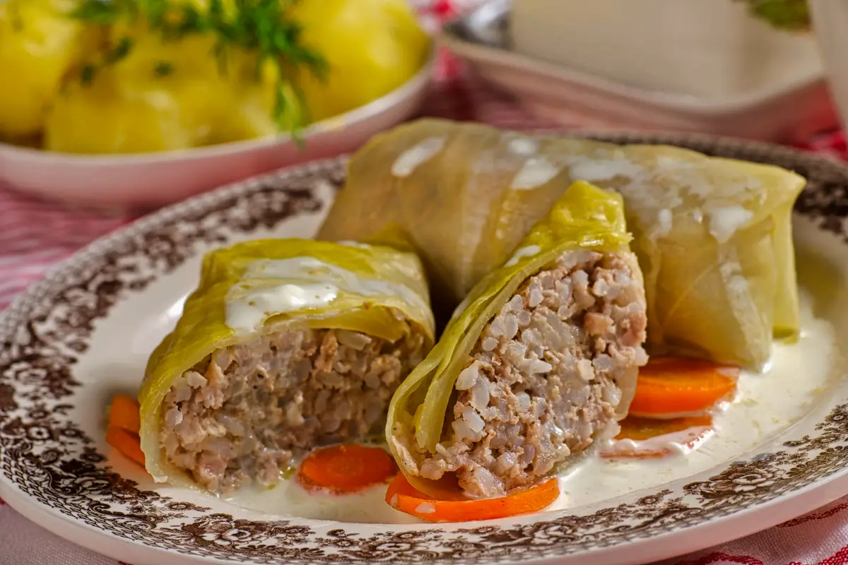 Halupki (Stuffed Cabbage) Hungarian food