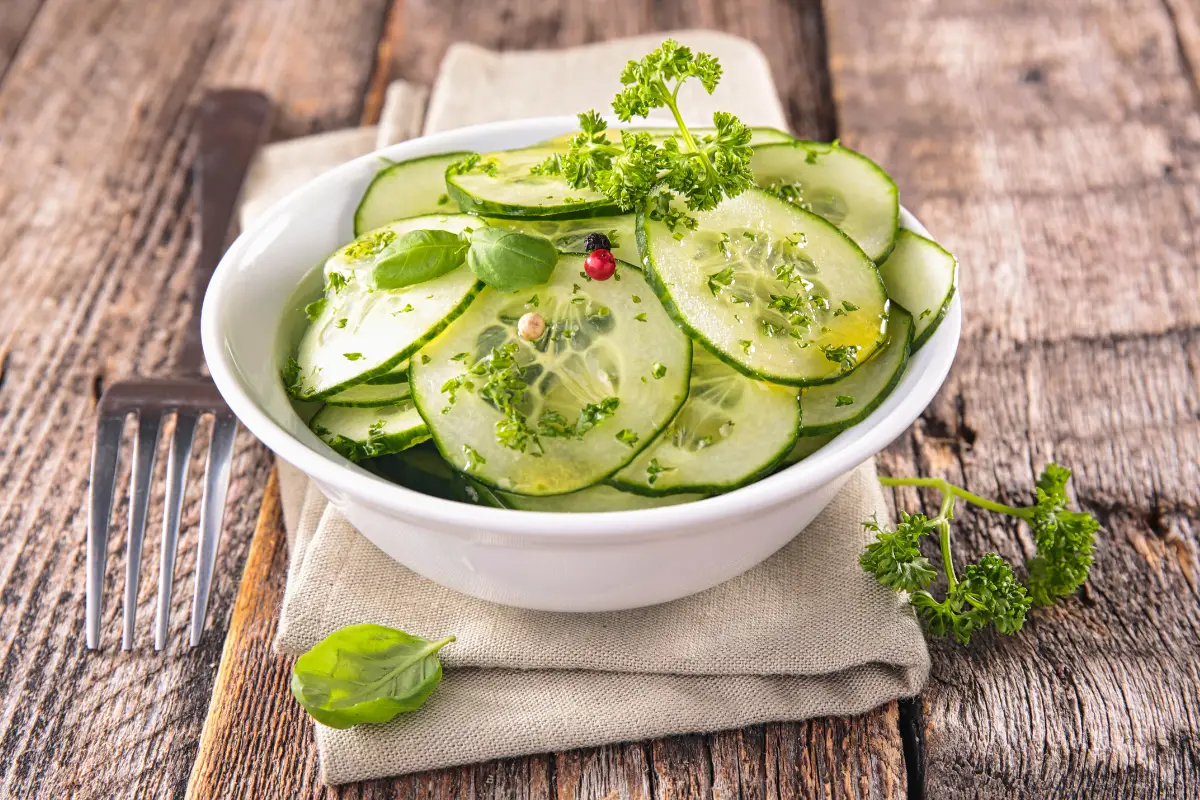 Hungarian Cucumber Salad traditional Hungarian recipe