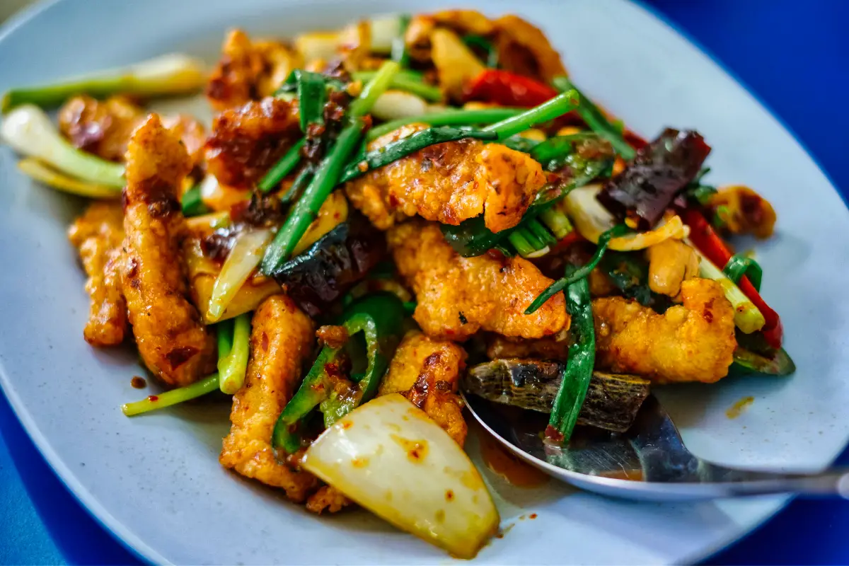 Thailand Recipes - Stir-Fried Chicken and Eggplant With Thai Basil