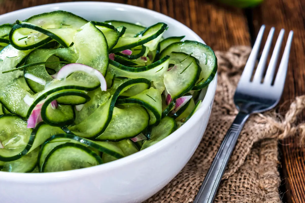 Agurkesalat – Danish Cucumber Salad - Denmark Recipes