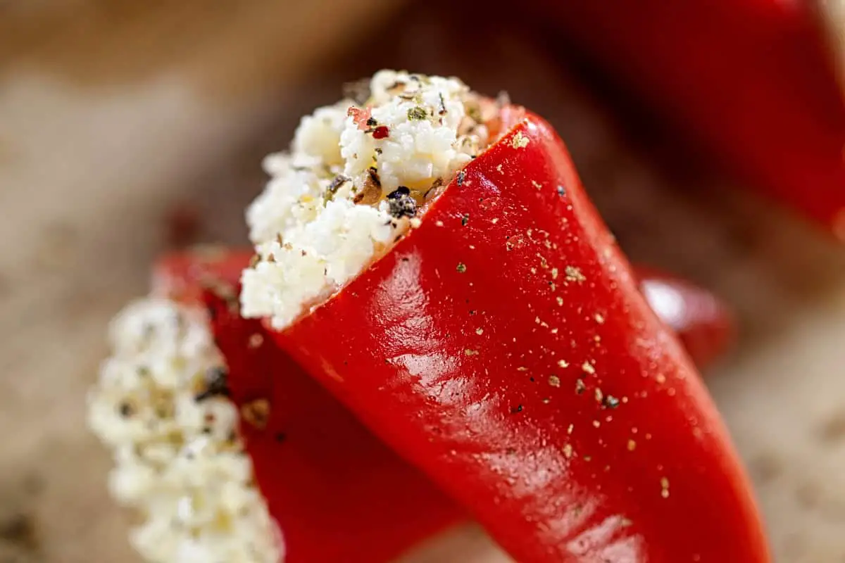 Roasted Cream Cheese Stuffed Peppers