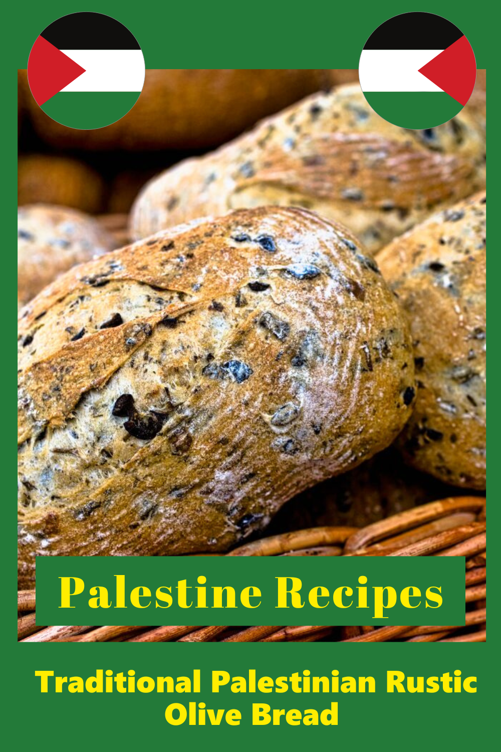 _9. Traditional Palestinian Rustic Olive Bread