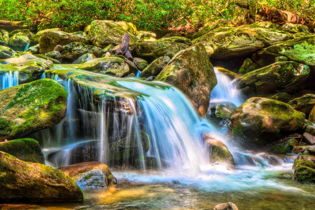Ramsey Cascades - Smoky Mountain National Park waterfalls