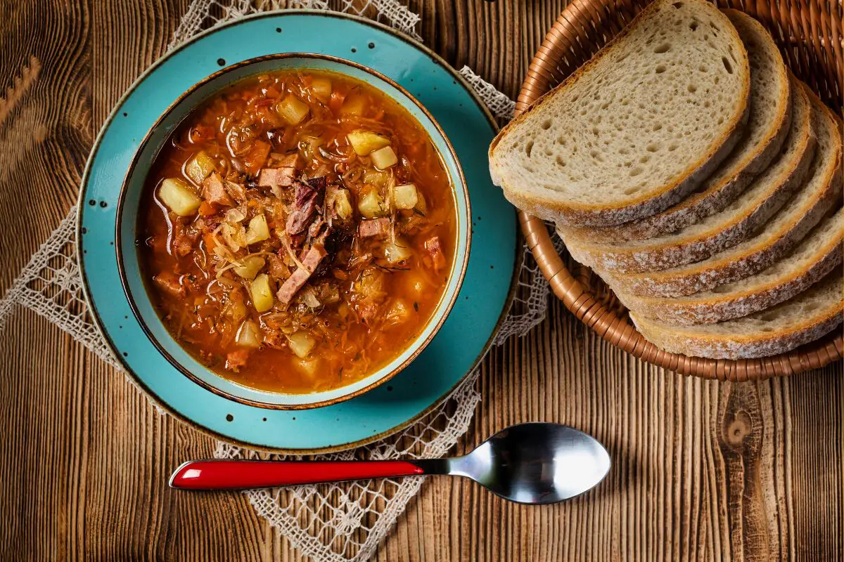 Authentic French Soup Recipe - Smoked Ham Hock Bean Cabbage Soup (Garbure) Recipe