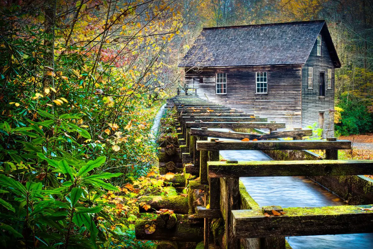 Mill at Oconaluftee Smoky Mountain National Park visitors center