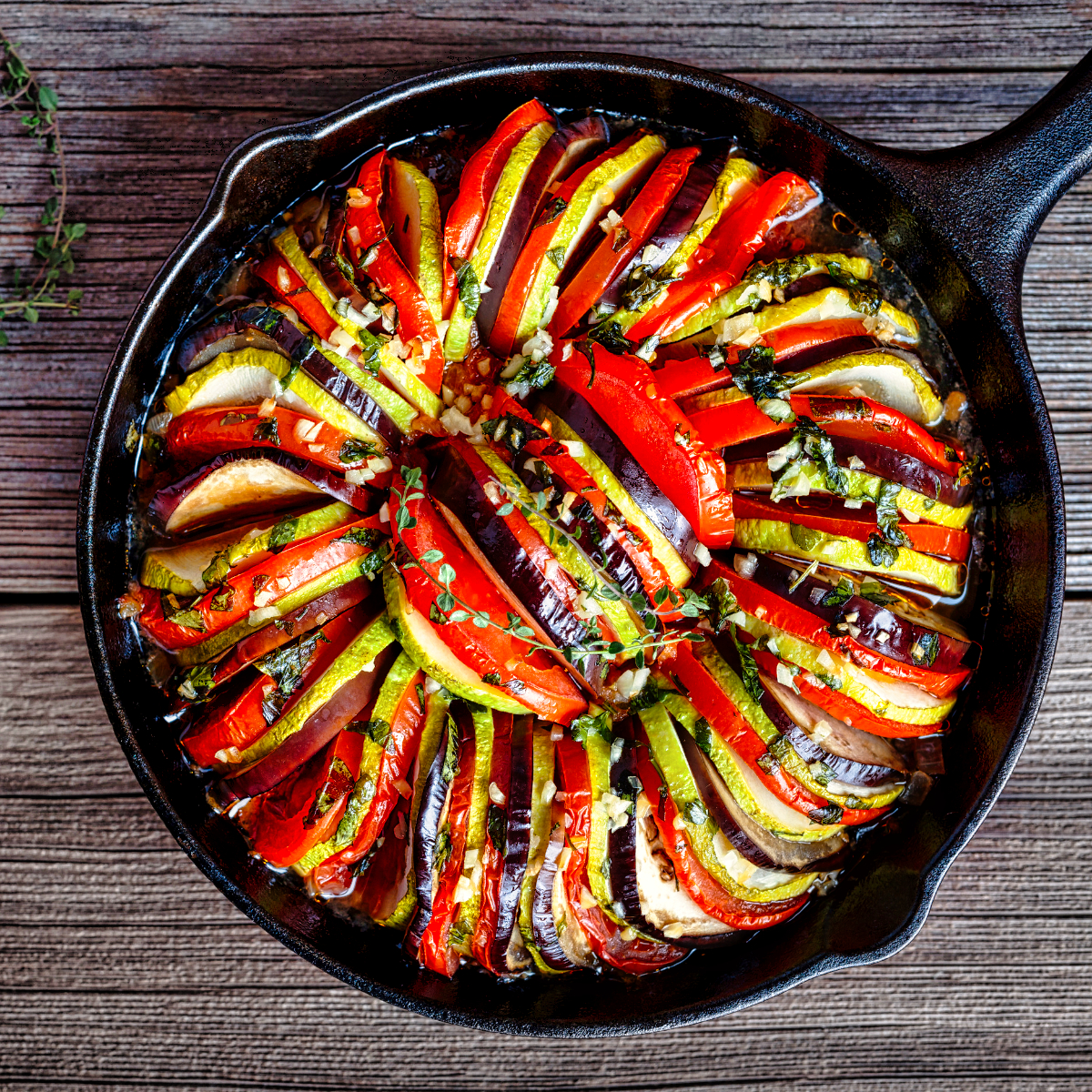 1. Traditional French Ratatouille