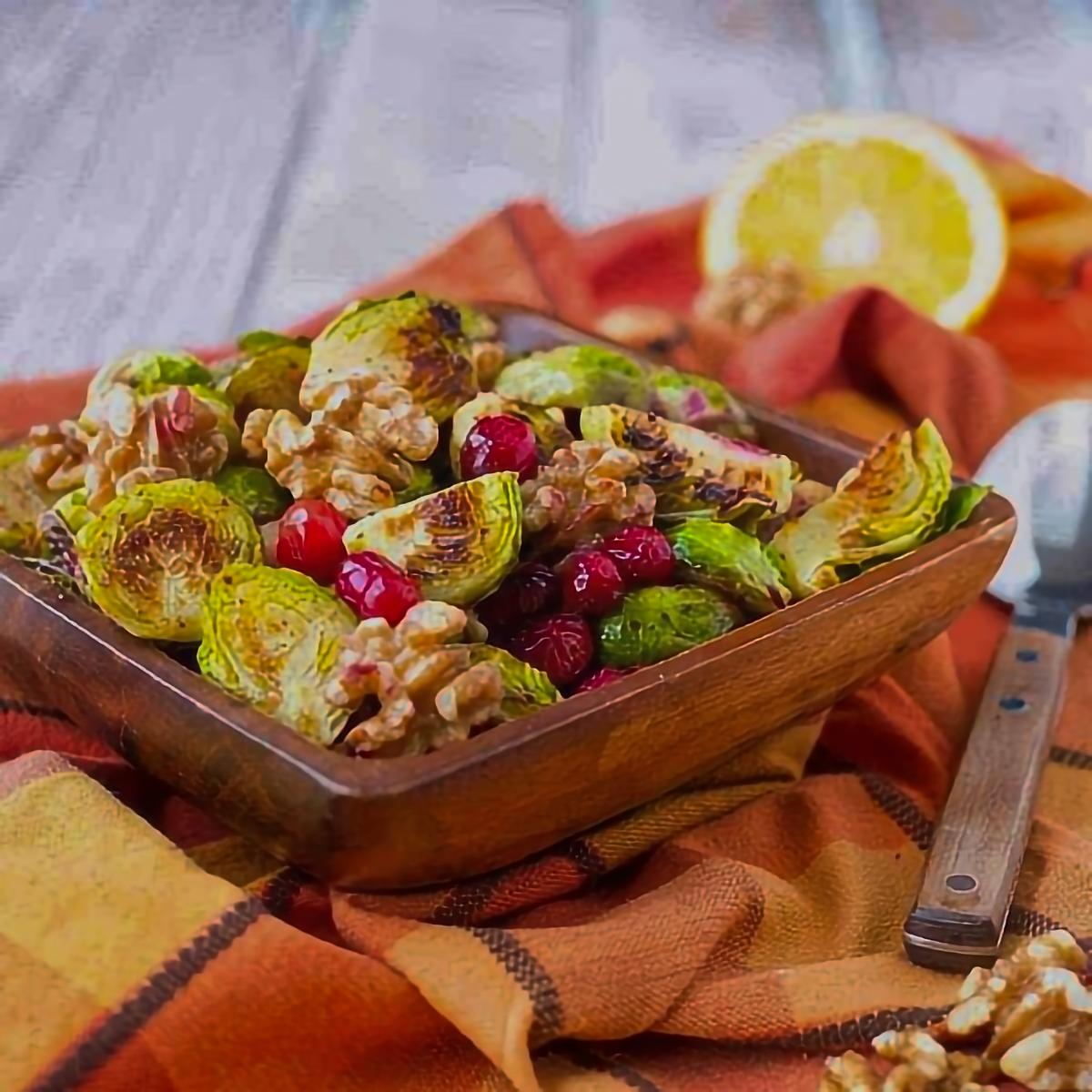 16. Brussels Sprouts with Cranberries and Walnuts - easy brussel sprouts recipe