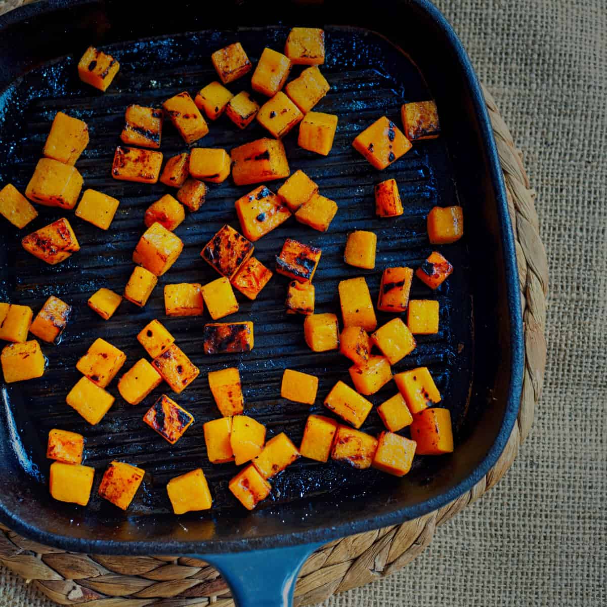 vegetarian Korean recipe Gochujang Roasted Butternut Squash