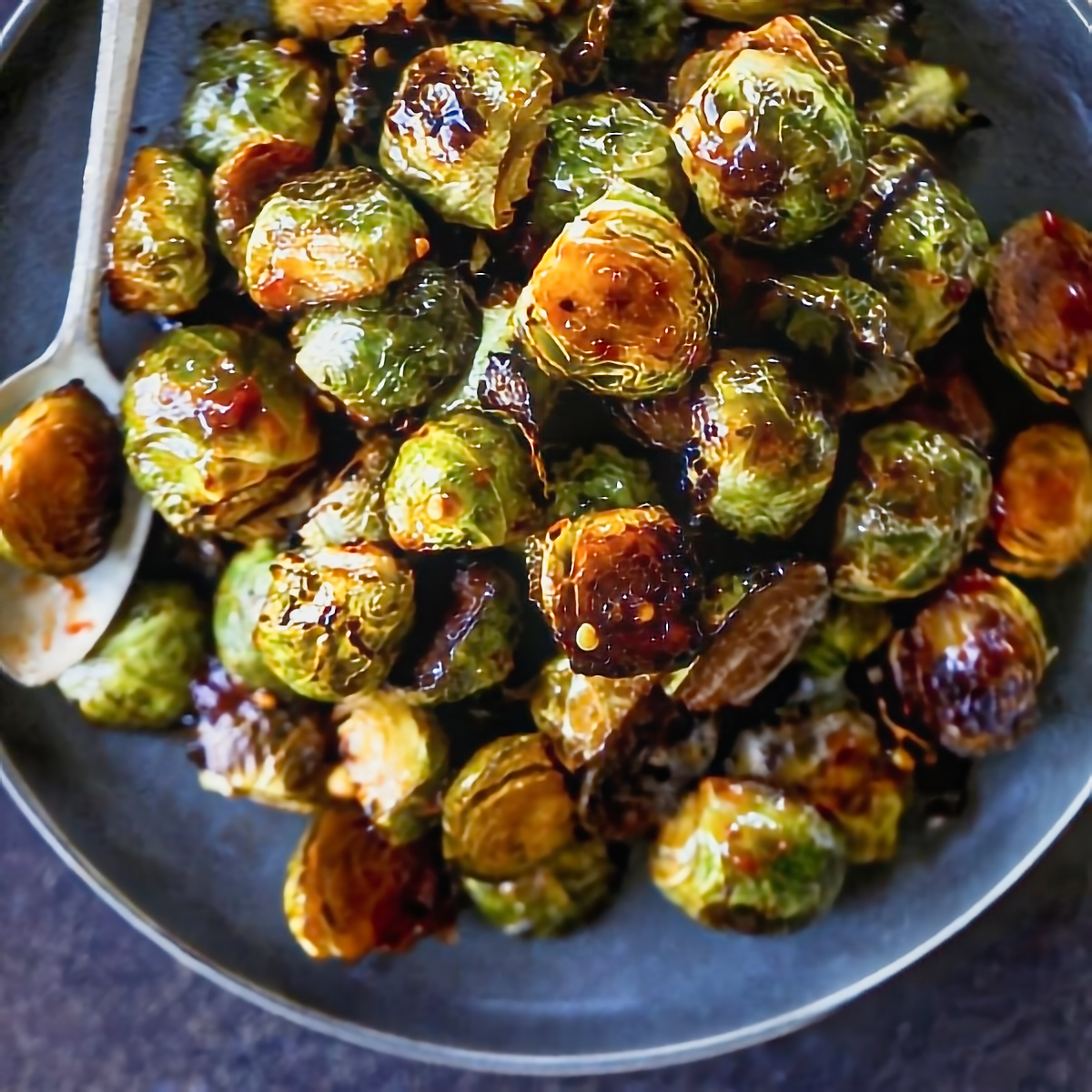 18. Sweet and Spicy Brussels Sprouts - easy brussel sprouts recipe