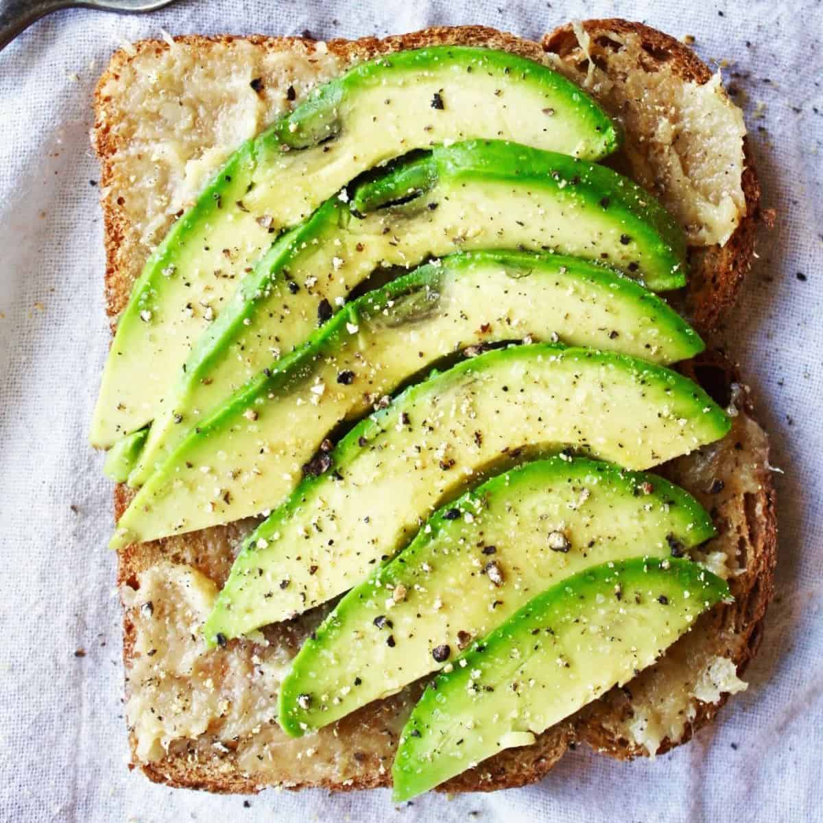 19. Avocado Toast with Roasted Garlic