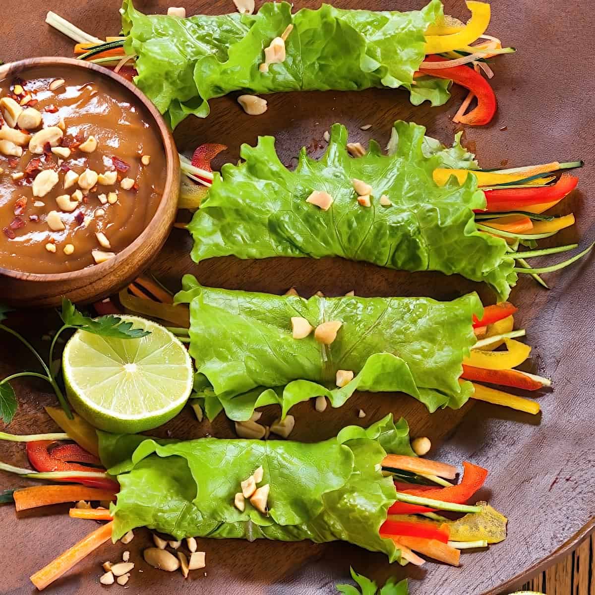 vegetarian Korean recipe Korean Tofu Lettuce Wraps