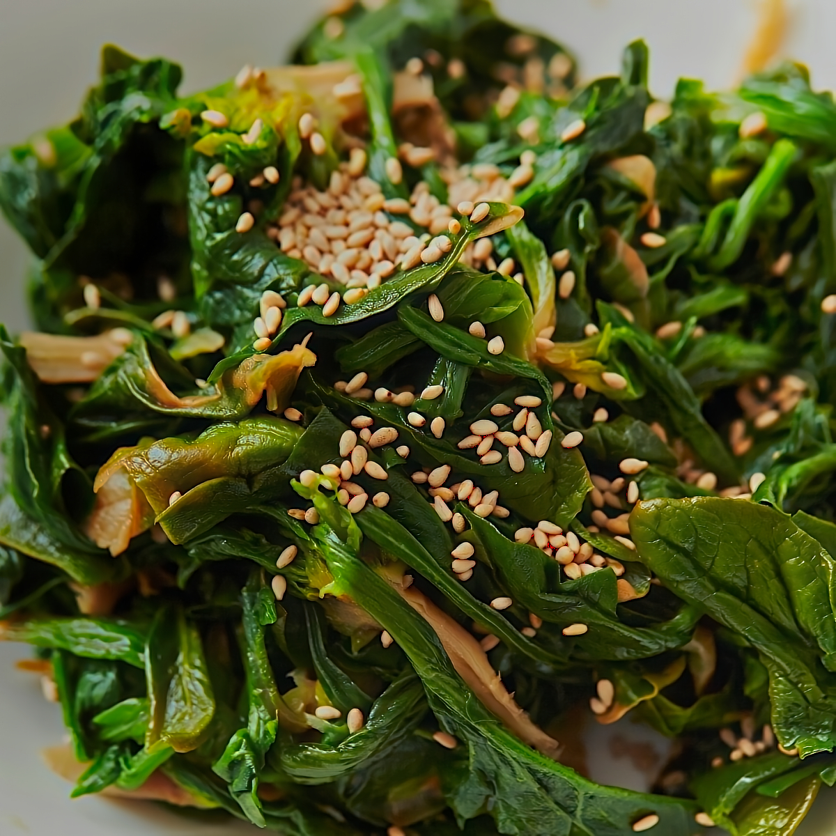 vegetarian Korean recipe Korean Seasoned Spinach