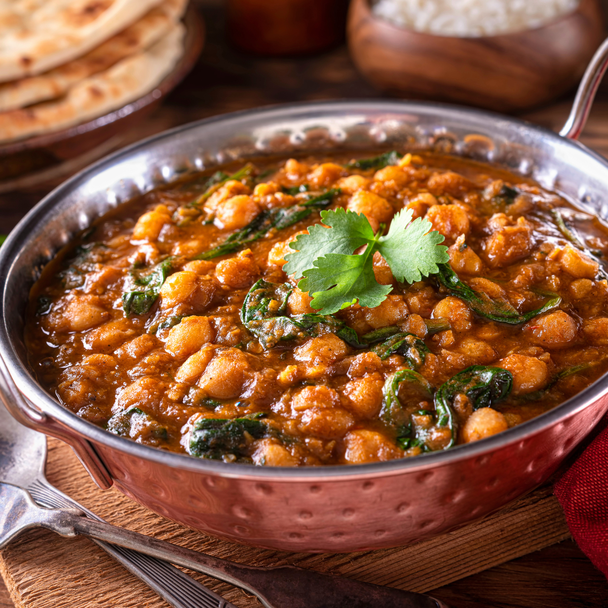 24. Spanish Chickpea and Spinach Stew