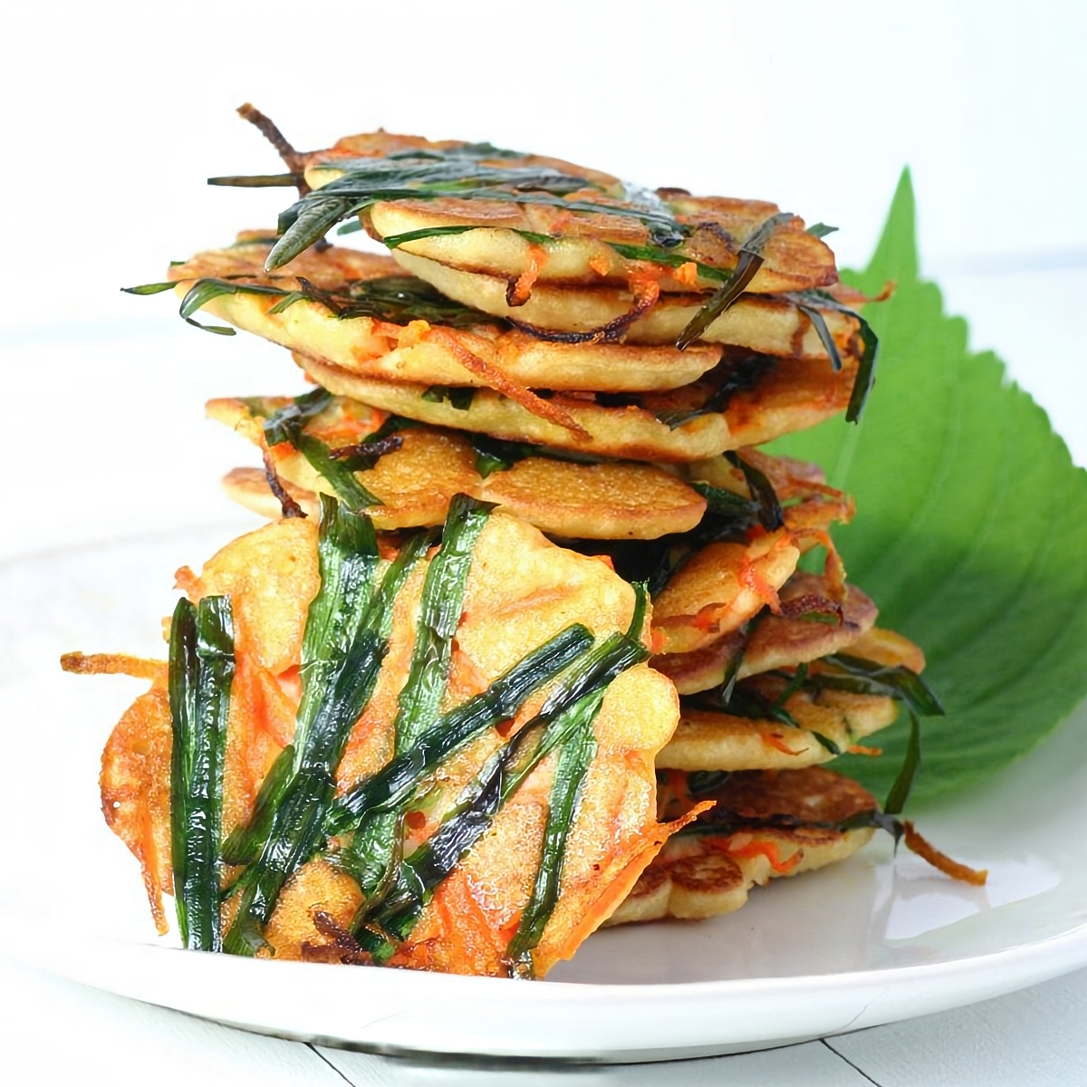 vegetarian Korean recipe Mung Bean Pancackes