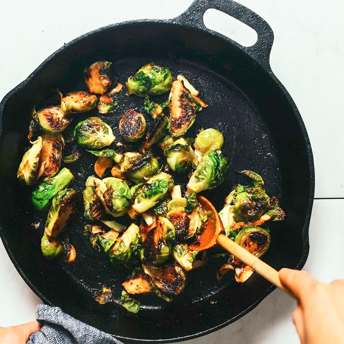 4. Miso-Glazed Roasted Brussels - holiday brussel sprout recipesSprouts