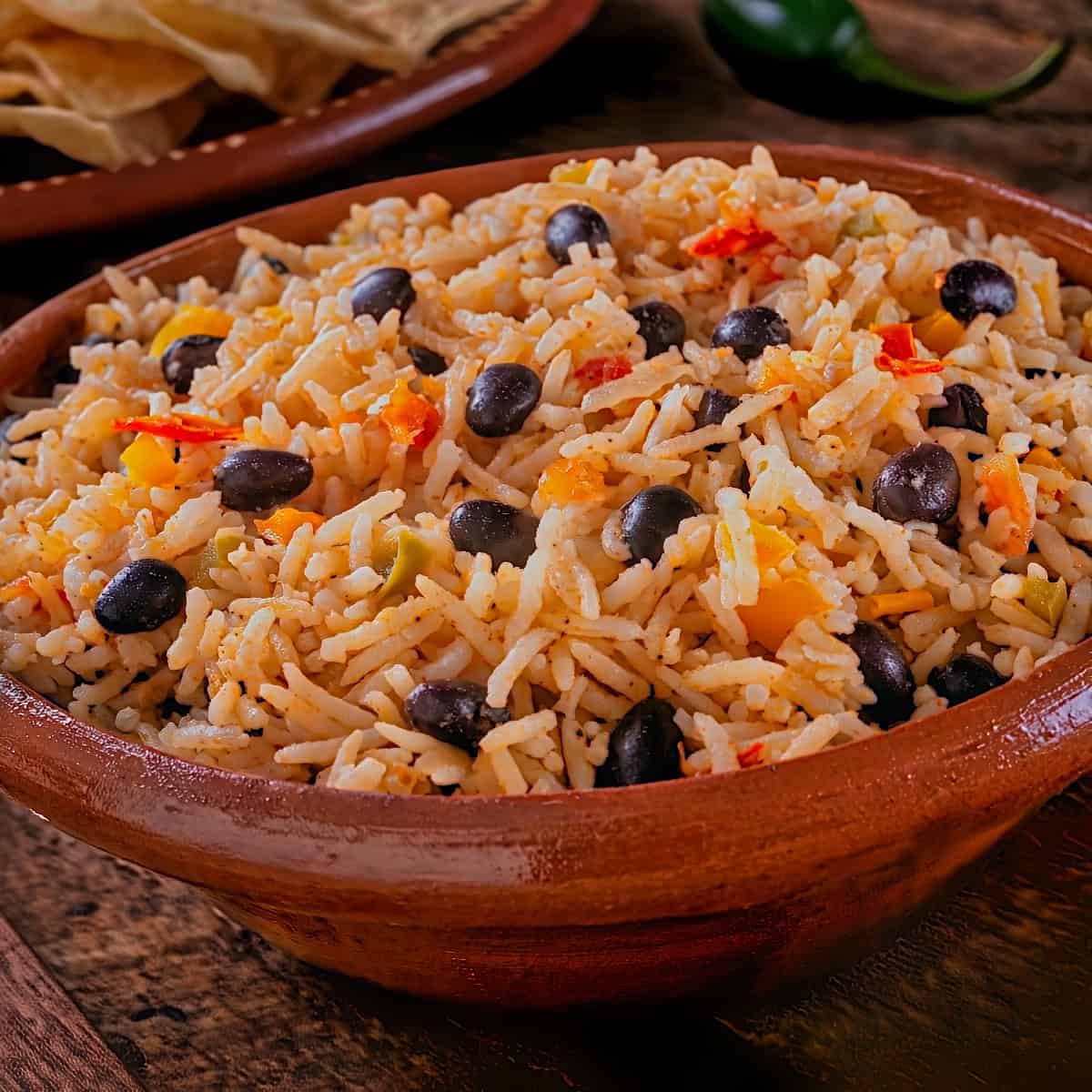 Spanish Vegetarian Recip e- 3. Spanish Rice and Beans w Pimento Olives