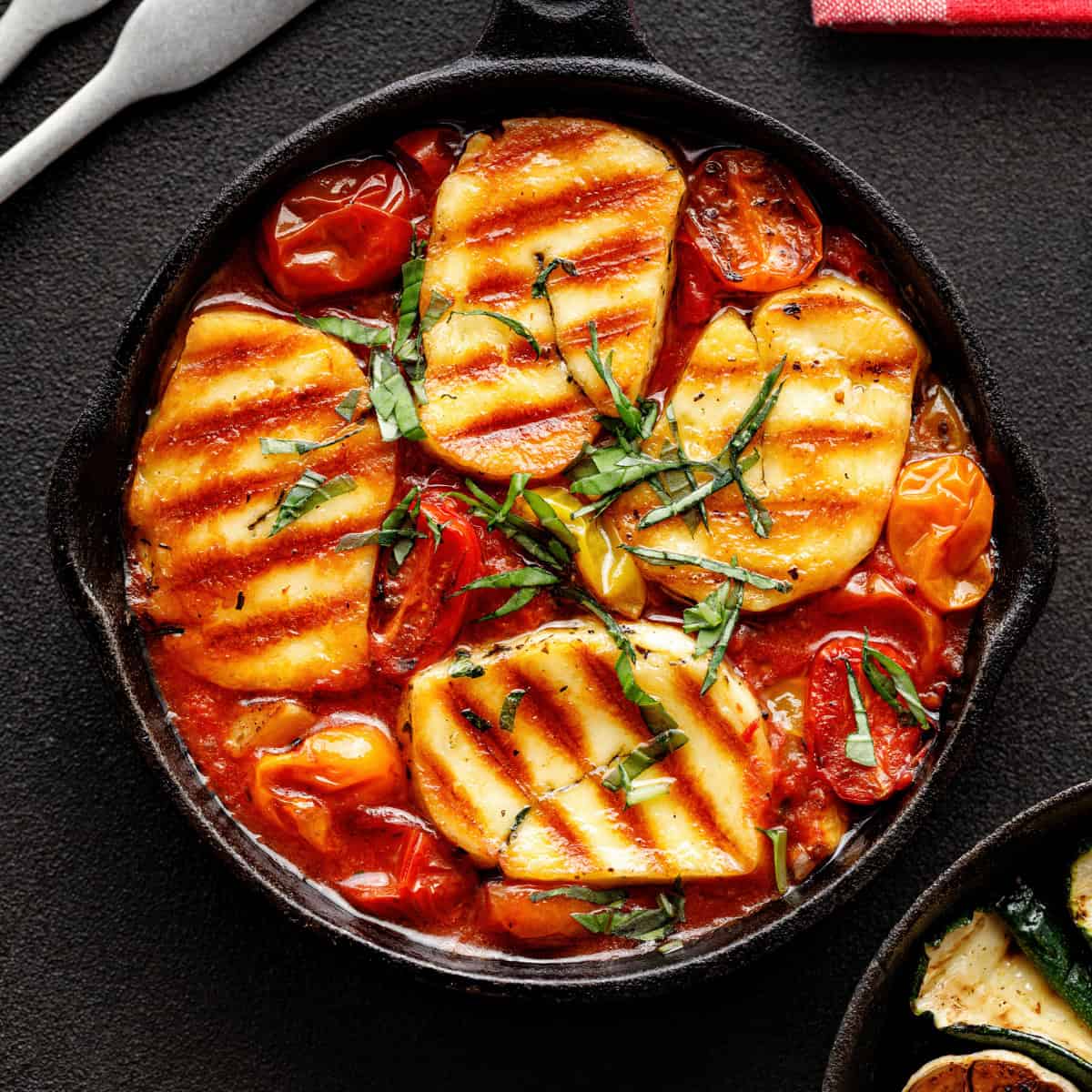 Spanish Vegetarian Recip e- 5. Smoky Tomato & Halloumi Bake