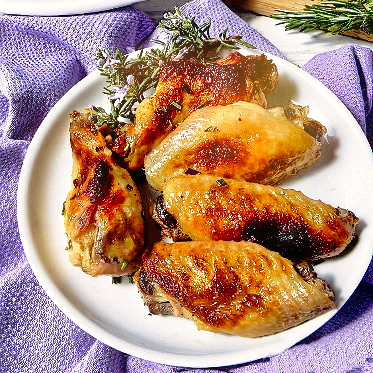 recipe with roasted garlic - 6. Roasted Garlic Rosemary Chicken Wings