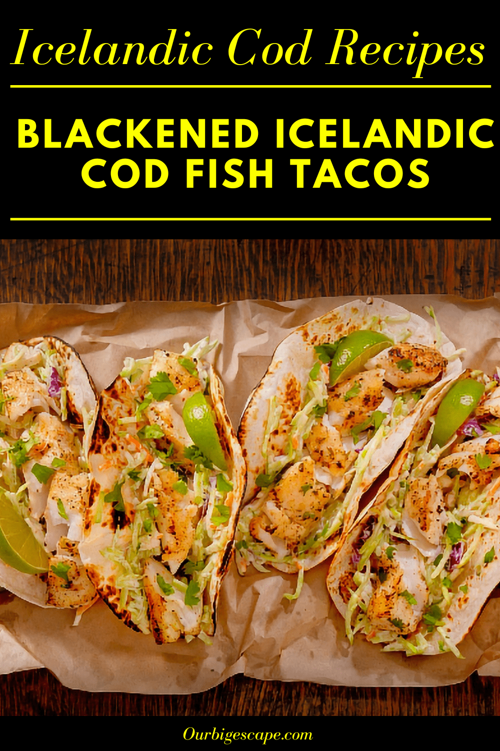 Icelandic Cod Fish Tacos