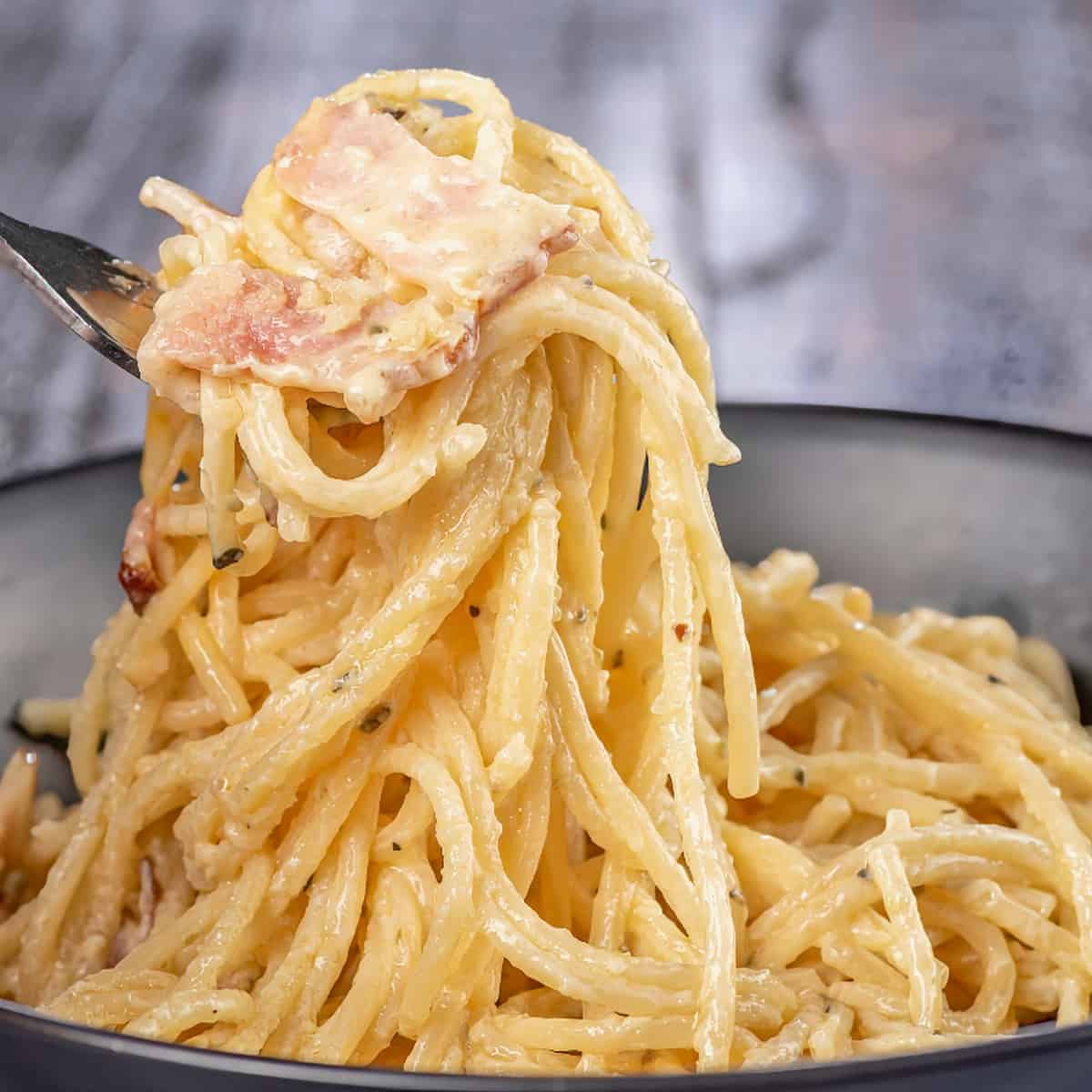 1. Chicken Breast Carbonara - Italian recipe with chicken breast