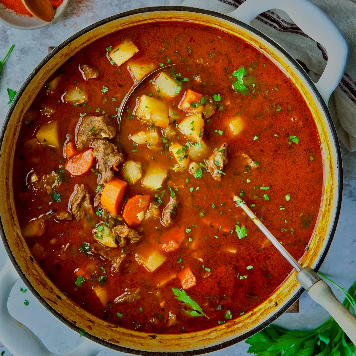 Hungarian Goulash - beef stew meat recipe