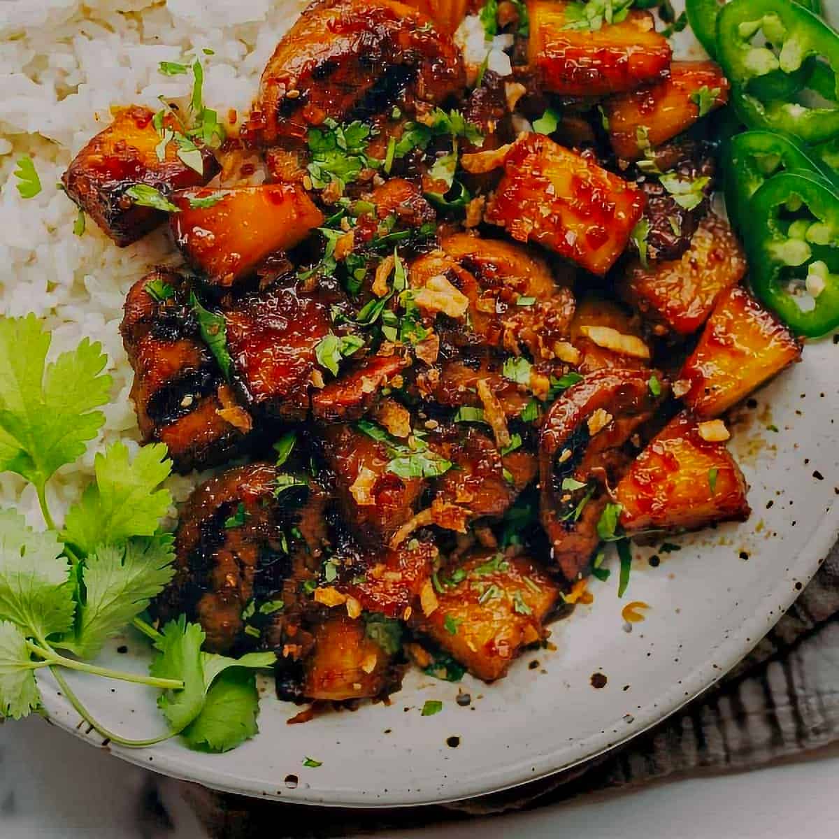 10. Pineapple Pork with Coconut Rice
