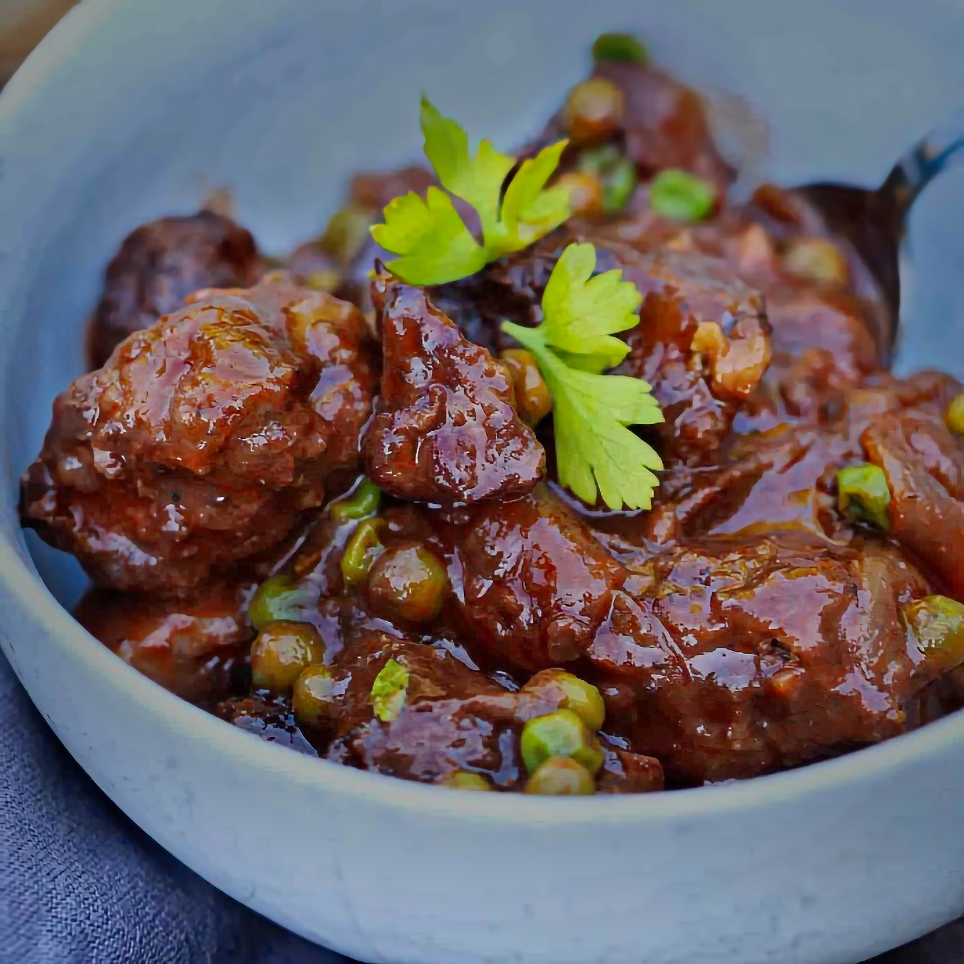 One -Pot Braised Beef Tips With - beef stew meat recipe Mushrooms