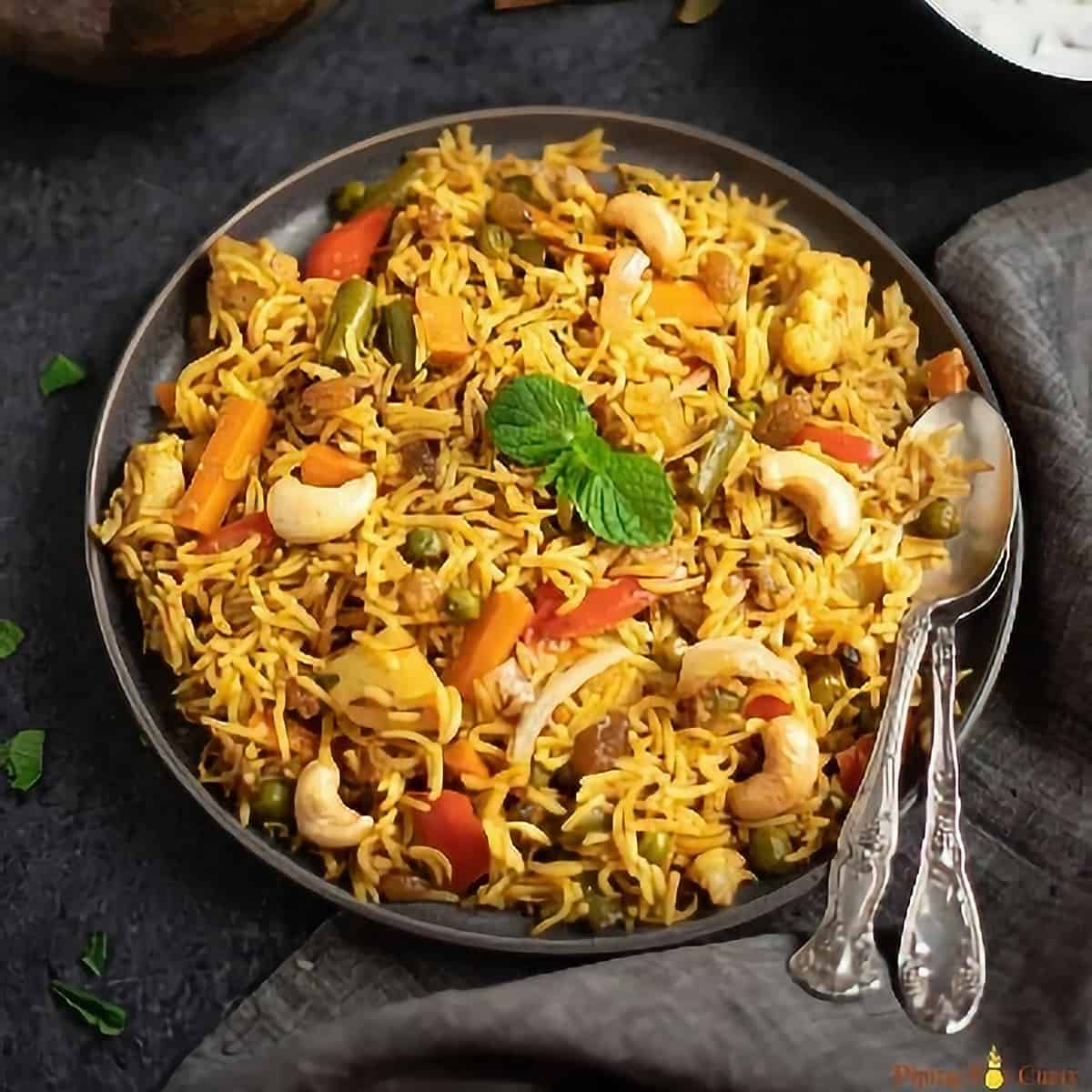 12. One-pot Vegetable Biryani_upscale - 10 Minute Vegetarian Indian Recipe