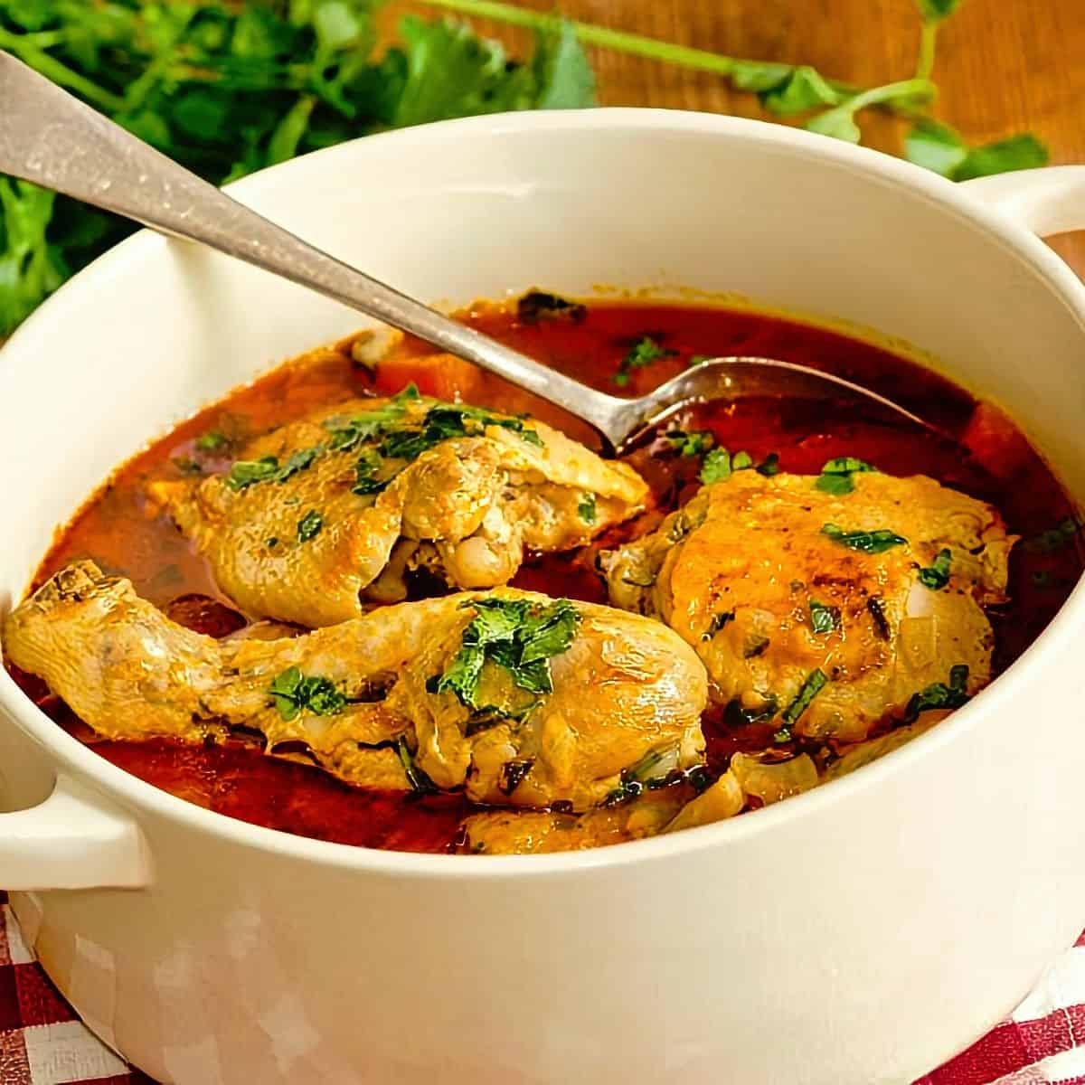 13. Spanish-style Chicken Paprika - Spanish dish with chicken