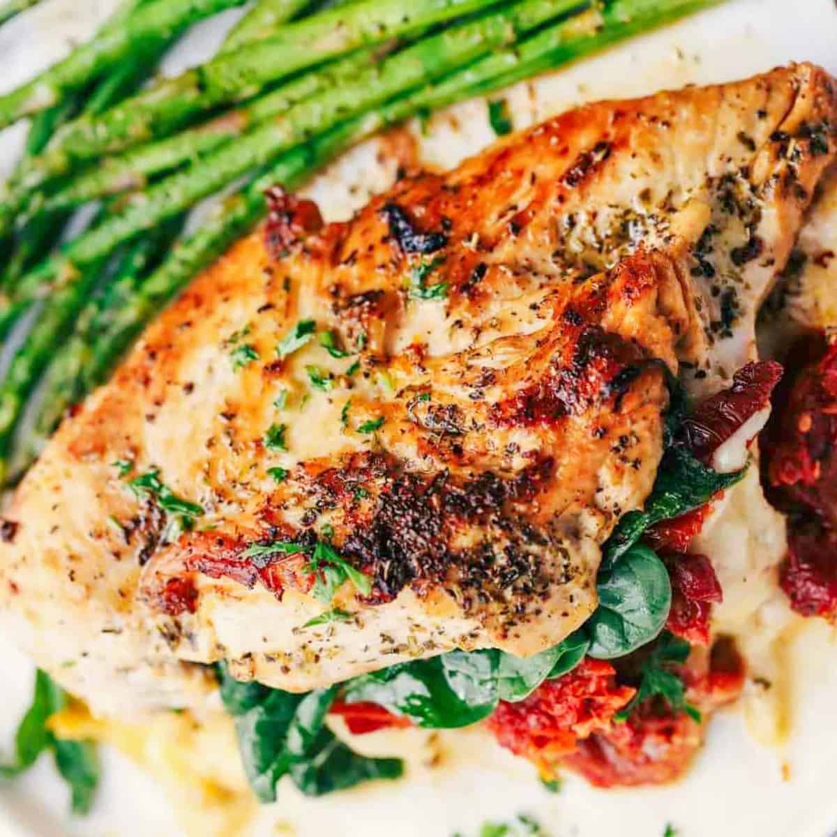 13. Stuffed Tuscan Garlic Chicken