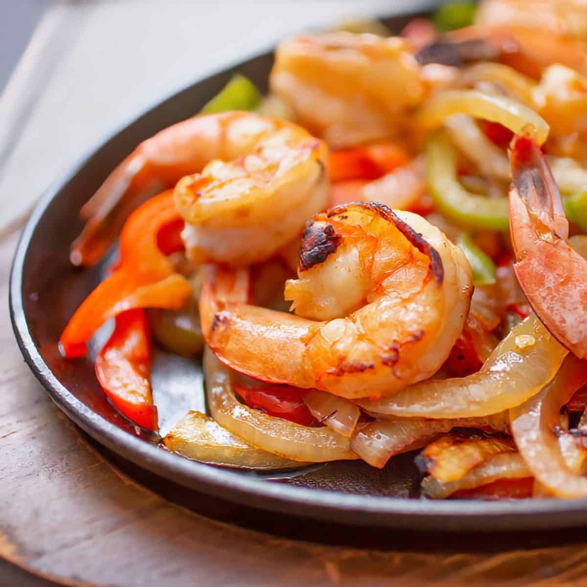 Air Fryer Shrimp Fajitas