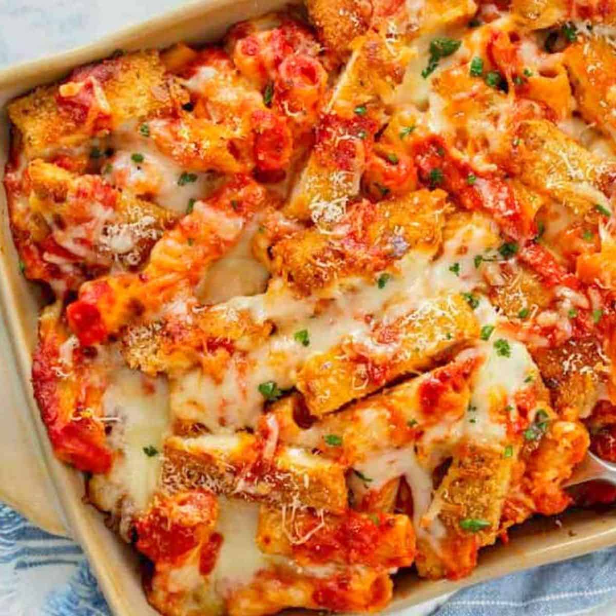 15. Chicken Parmesan Casserole