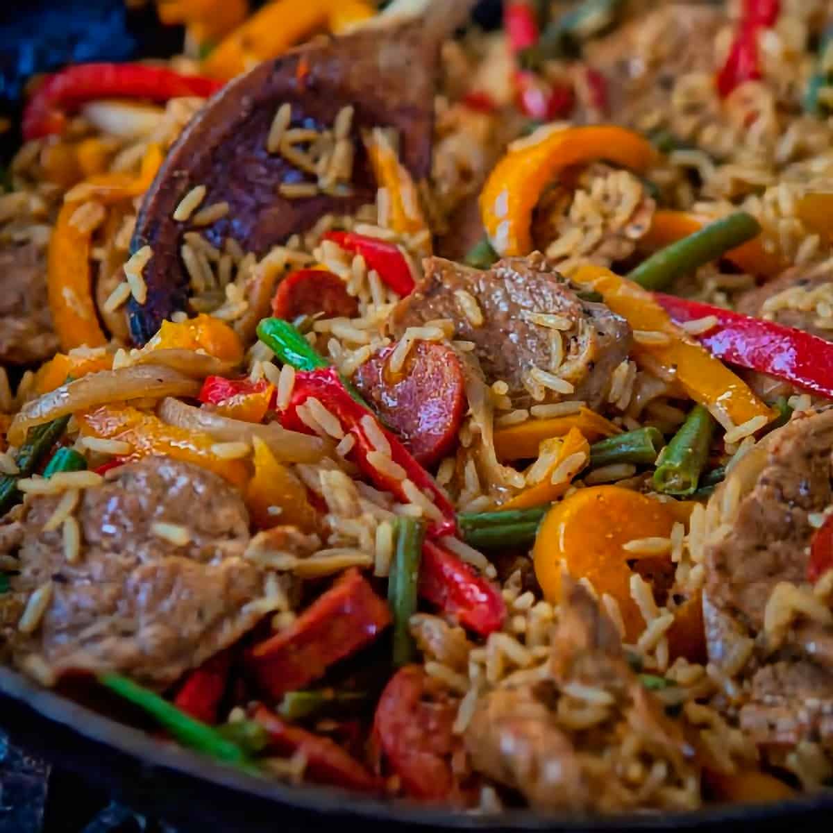 15. Spicy Pork and Rice Recipe from Hairy Bikers