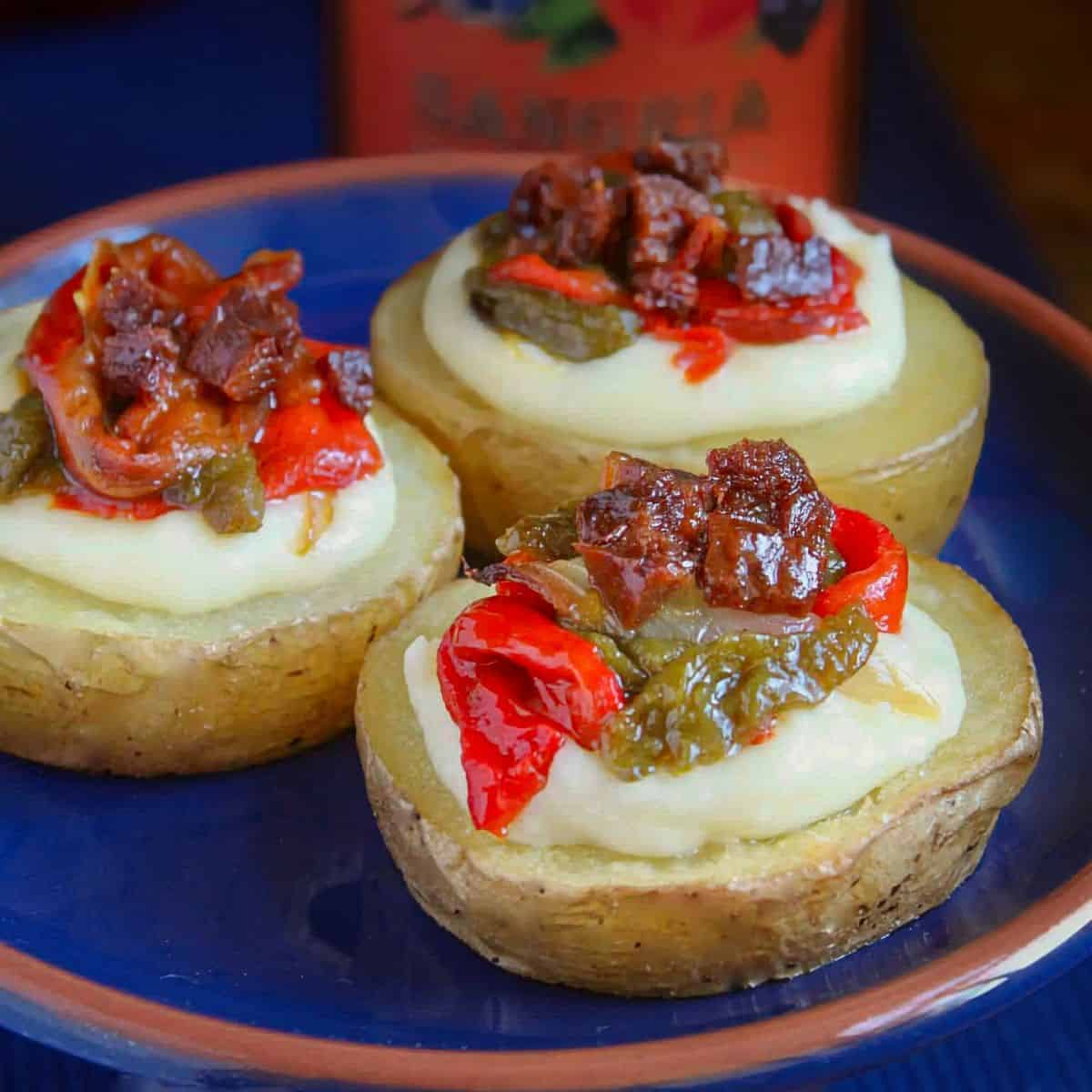Chorizo and Potato with Cheese (Chorizo con Patatas y Queso) – A Spanish Tapas Recipe