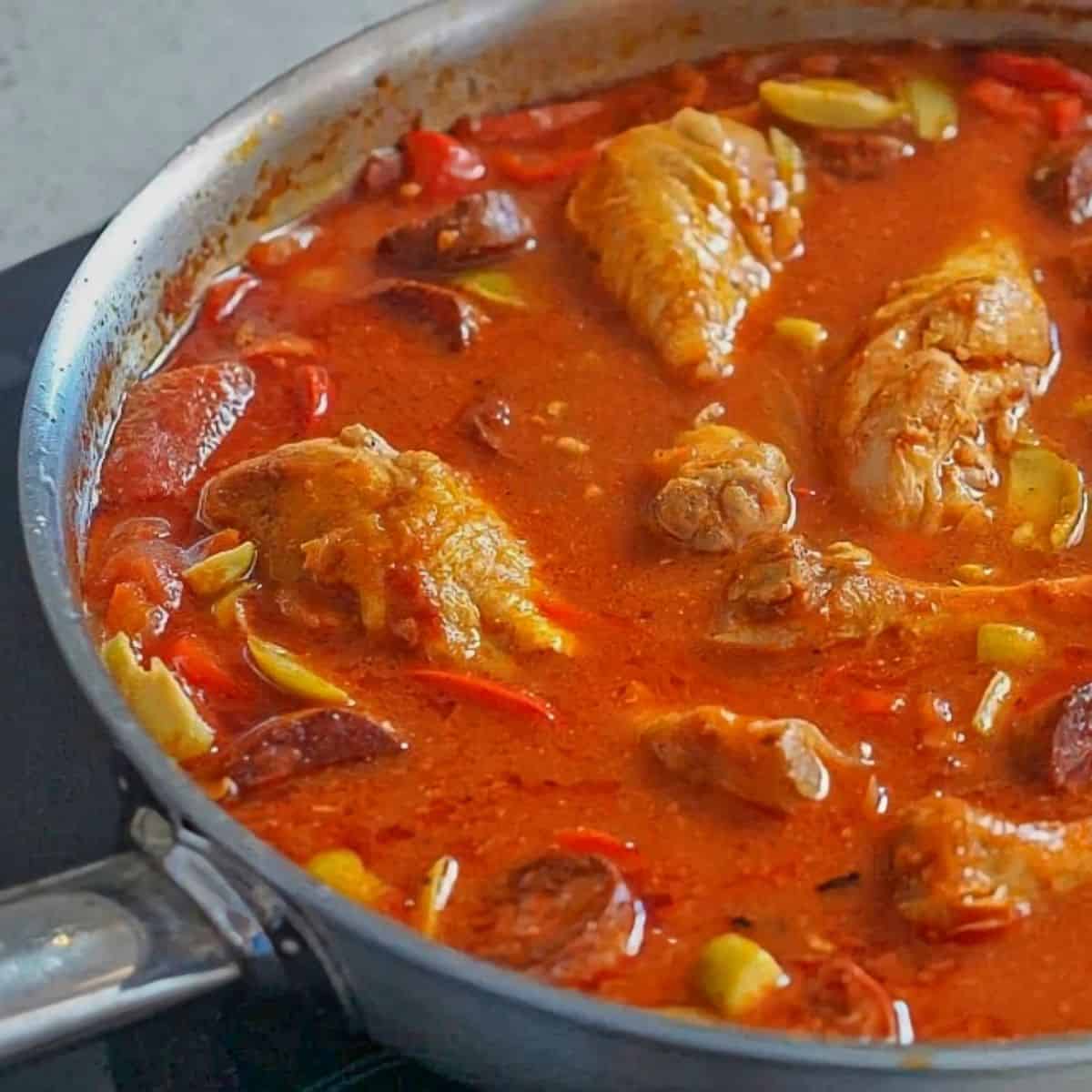 Easy Spanish Chicken And Chorizo Stew Recipe