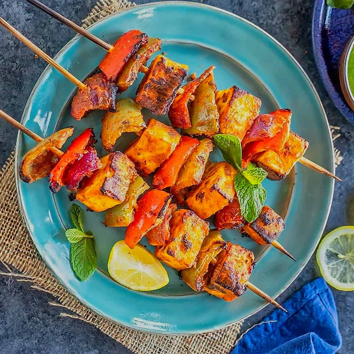 2. Paneer Tikka - 10 Minute Vegetarian Indian Recipes