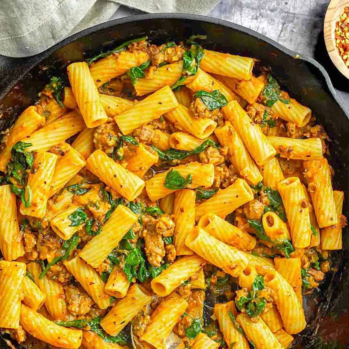 2. Pumpkin Pasta with Italian Sausage - recipes for Italian Sausage with pasta