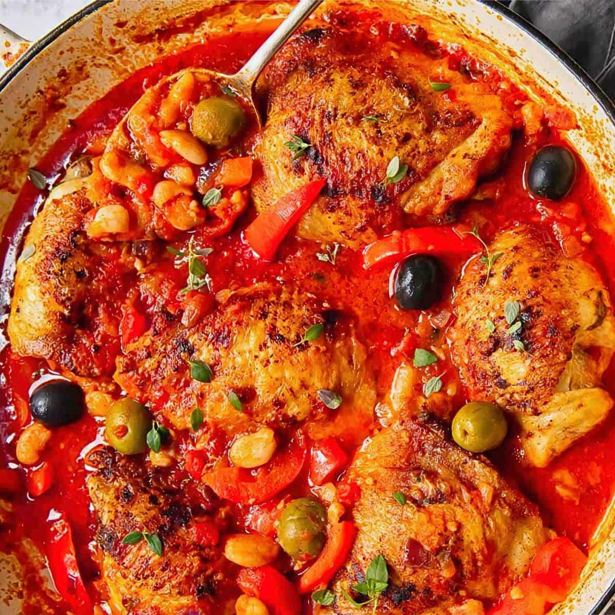 2. Spanish Chicken in Bravas Sauce - Spanish recipe for chicken