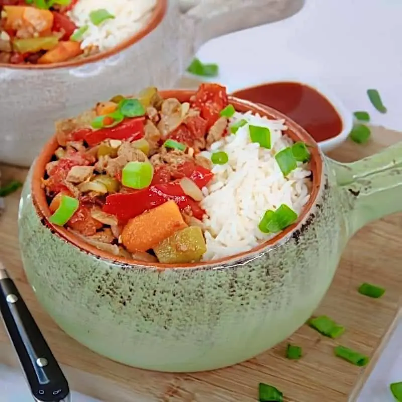 Jamaican Beef With Rice