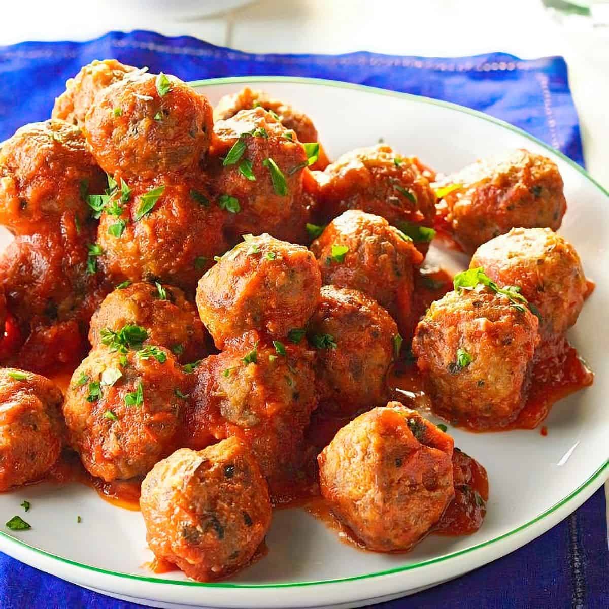 21. Slow-Cooked Italian Meatballs - Italian beef recipes for Crock Pot