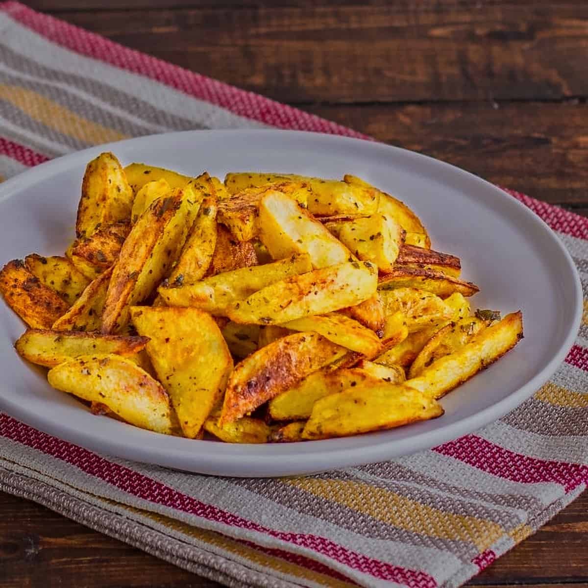 24. Crispy Indian Spiced Potato Wedges