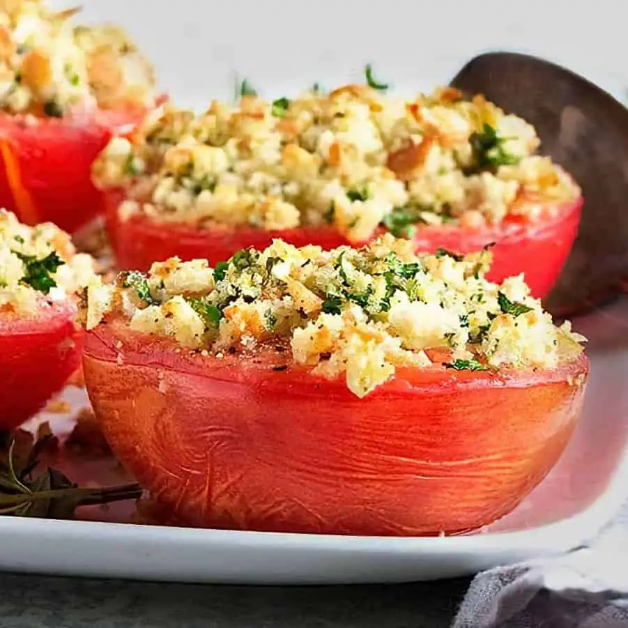 27. Baked Tomatoes with Goat Cheese